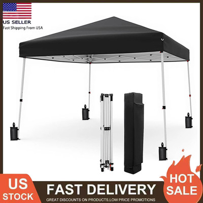 10 x 10FT Portable Pop Up Gazebo Canopy Tent Folding Party Tent with Carry Bag