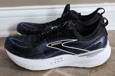 Brooks Glycerin GTS 22 Shoes Mens Size 12 Medium Black White Blue 1104461D013