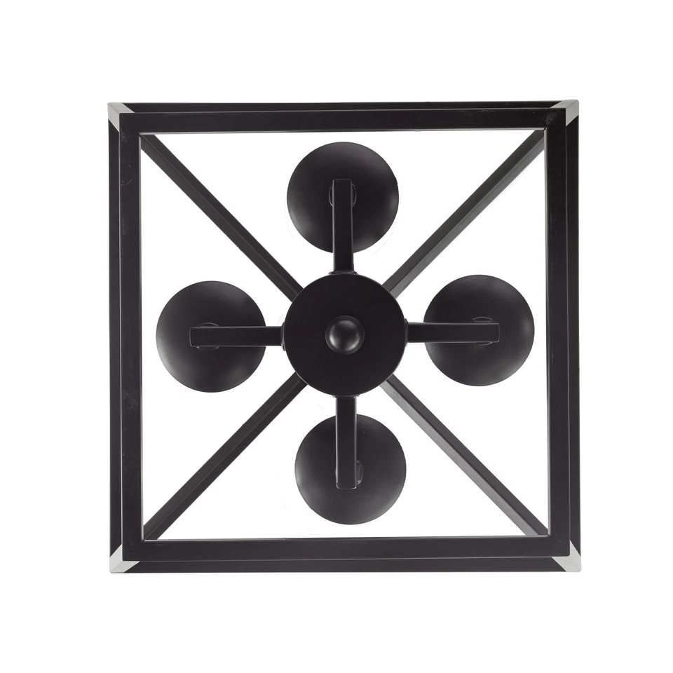 Trans Globe Lighting 10264 Lacey 4 Light 12"W Pendant - Black - Image 3 of 4