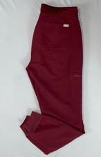 FIGs Women's Zamaroa Pull On Jogger Scrub Pants. Burgundy, Women's S. EUC