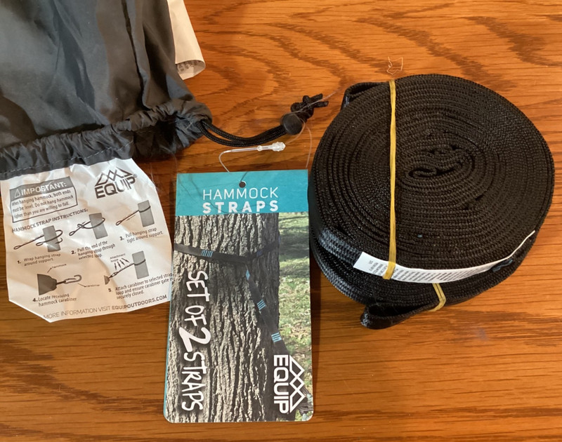 Equip Black Hammock Straps NWT Product No. 97711