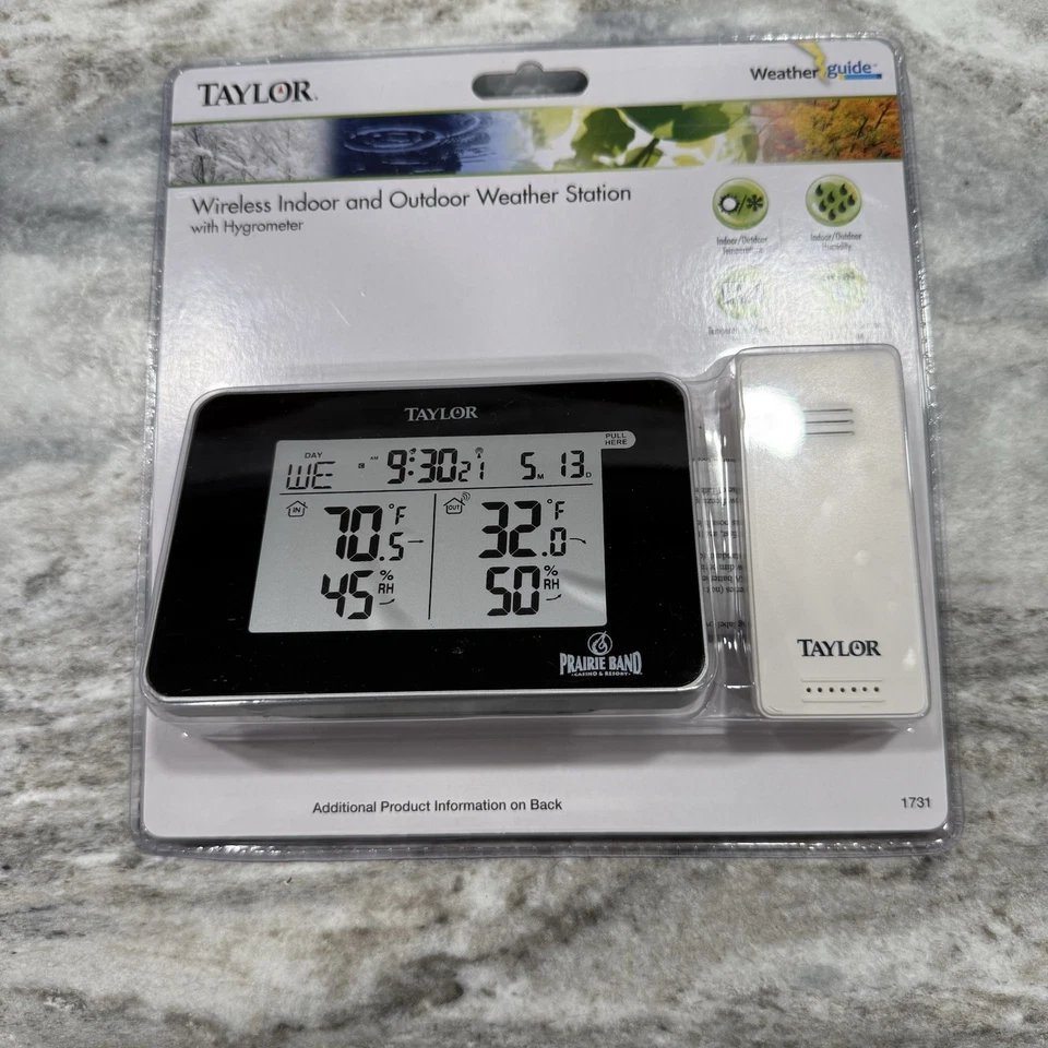 Weather Station With Hygrometer Indoor and Outdoor Digital 1731 - Image 2 of 4