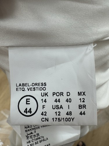 Nicole Milano Aurora Collection White Wedding Dress Size 14 - Picture 19 of 20
