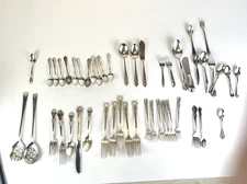 Silverplate Dinnerware Misc Lot Includes Sheffield Onieda Rogers Vintage Trove