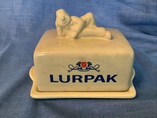 Lurpak Douglas 1980s Vintage Ceramic Butter Dish