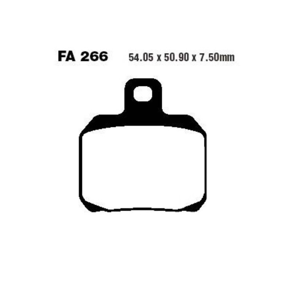 EBC Bremsbel�Ge Sinter FA266HH Aprilia RSV4 1000 1100 Factory Aprc ABS 2009-2023-image