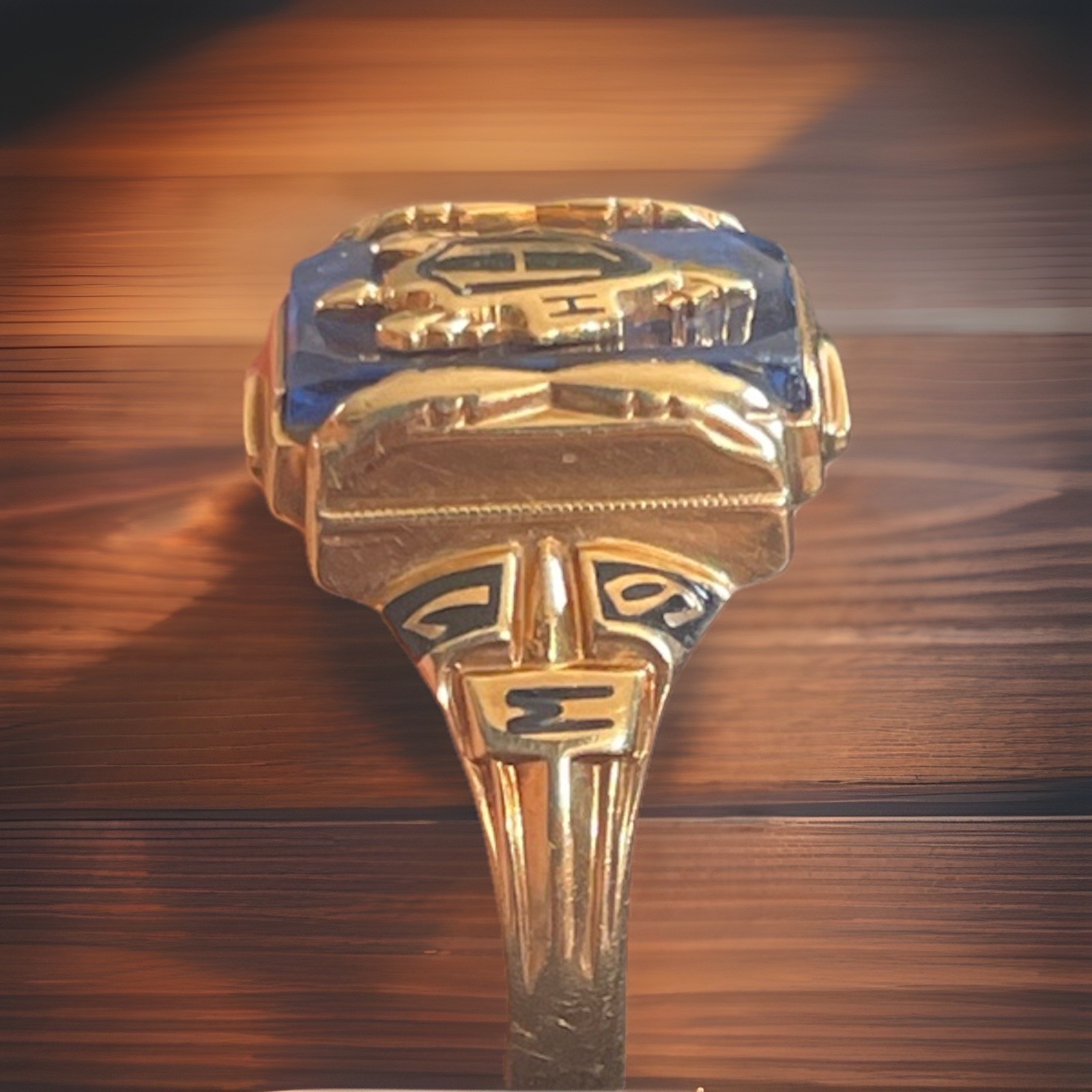 Rare 1955 High School Class Ring – Solid 10K Gold… - image 4