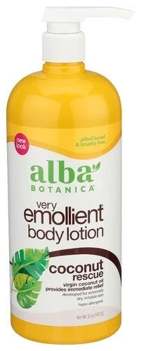 Alba Botanica Very Emollient Body Lotion Coconut Rescue 32 Oz