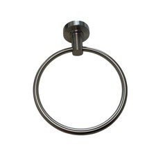 Signature Hardware 483948 Lexia Wall Mounted Towel Ring - Brushed Nickel