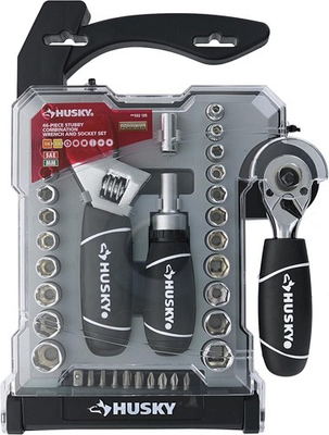 #ad Husky Stubby Wrench and Socket Set 46 Piece H46PCSTS *FREE SHIPPING* $34.99
