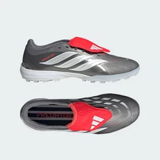 adidas PREDATOR PRO FOLD-OVER TONGUE TURF JR7864 Iron Metallic / Metalic / Red