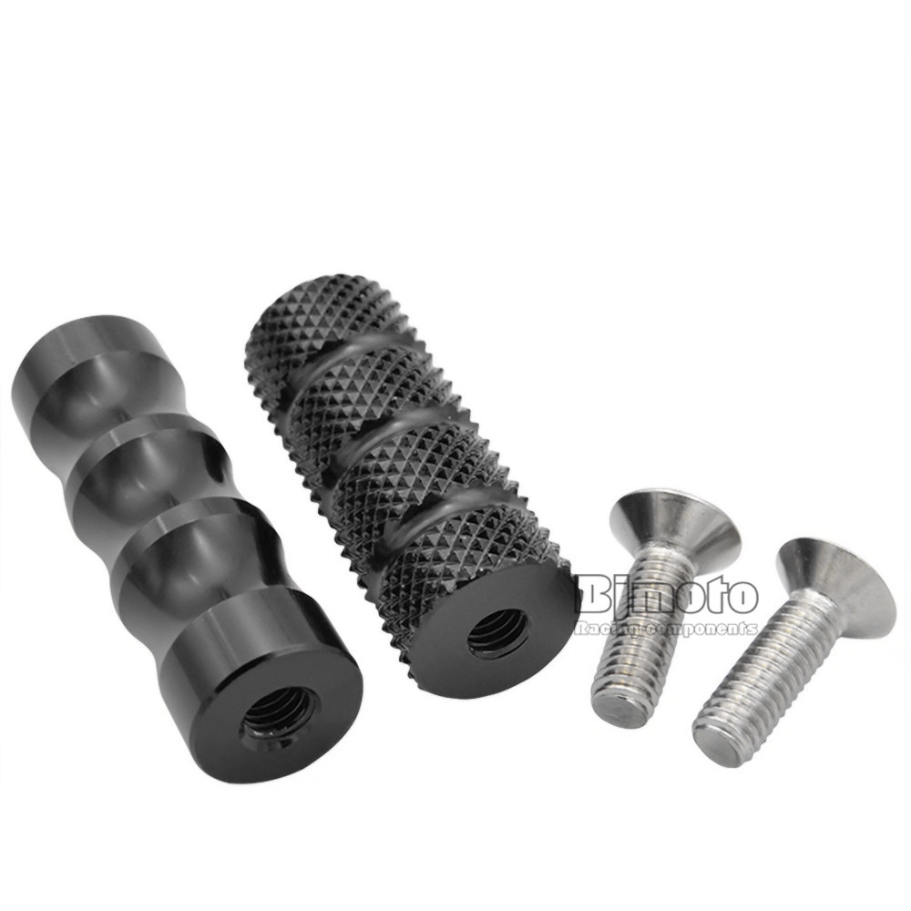 6mm CNC Gear Shift Brake Lever Footpegs Foot Peg Footrest Rearset Motorcycle - Foto 11