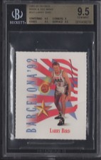 BGS 9.5 LARRY LEGEND BIRD 1991-92 Skybox Mark & See Minis #531 Team USA GEM MINT