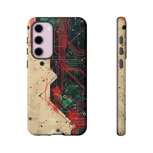 For iPhone | Samsung Galaxy | Pixel Phone Case - Circuit Board Chip Red Green - 第 157/210 張圖片