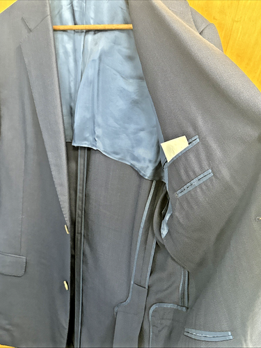 J Hilburn Vitale Barberis Canonico Wool Tailored Fit Sport Coat Blazer Size 44XL - Picture 7 of 24
