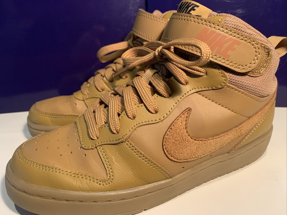 nike court borough mid wheat
