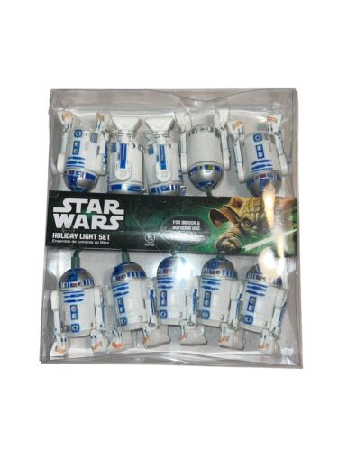 VINTAGE Star Wars R2D2 Christmas 10 Light Set 2008 New OUT OF PRODUCTION Rare - Picture 1 of 4