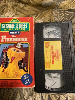 Sesame Street Home Video Visits The Firehouse (VHS, 1990) RARE. | eBay