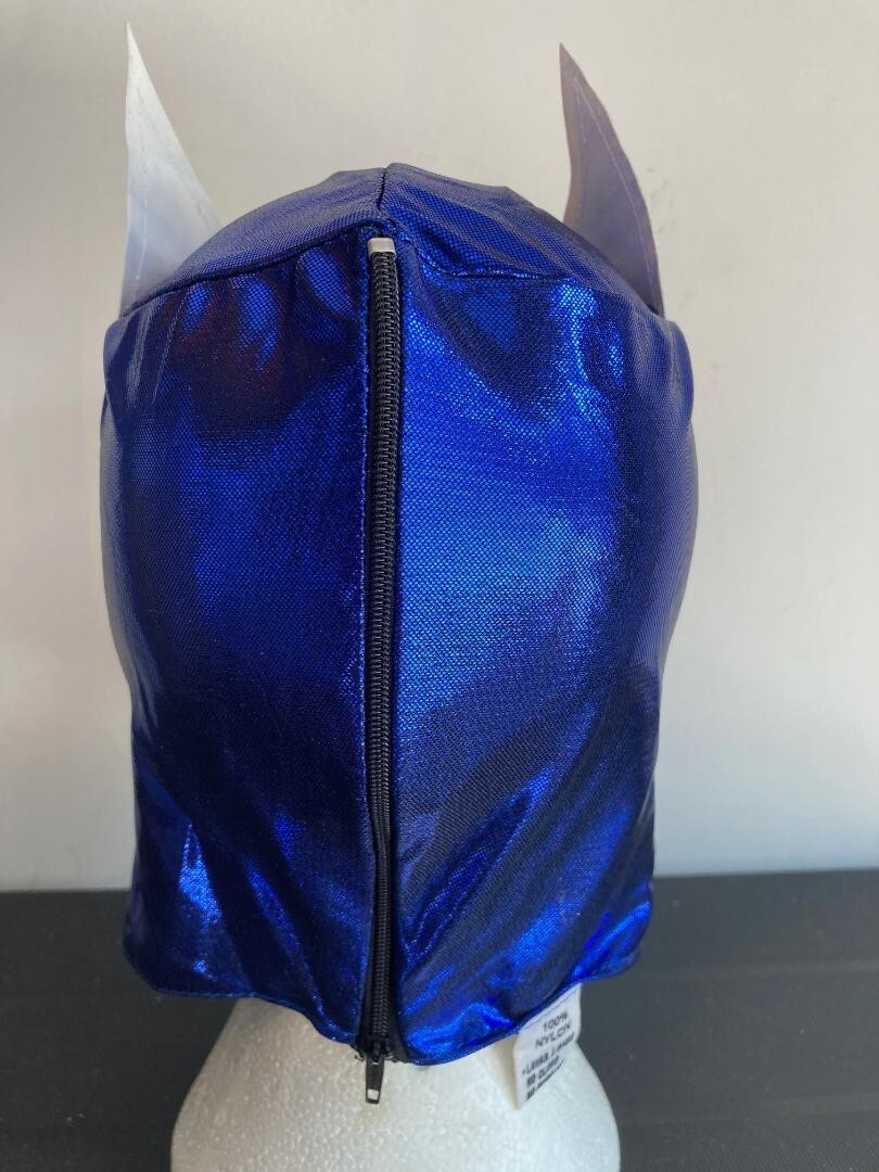Masque Lucha Libre Mexicain KALISTO Bleu Et Or - Taille Adulte