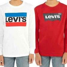 Levi  s Boys  2-pack Long Sleeve Tees Red  White-10/12