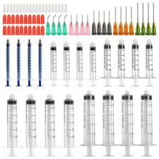 Syringe Blunt Tip Needles Caps Refilling and Measuring Liquids