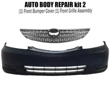 Front Bumper Cover Paintable & Grille Assembly For 2002-2004 Toyota Camry