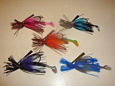 Hand tied SWIM JIGS!! DEER HAIR added to bodies and TRAILER INCLUDED!! 