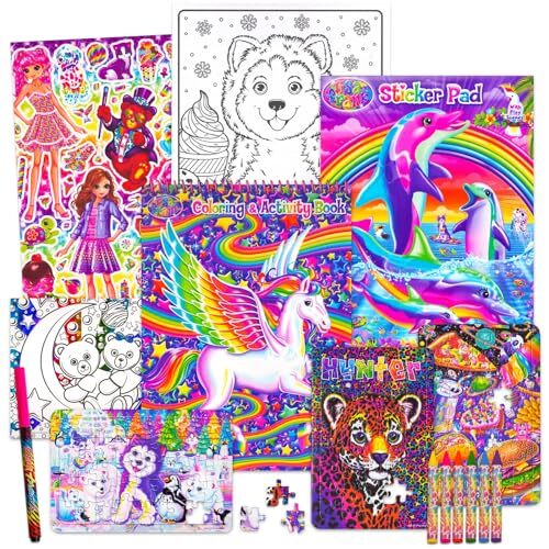 Lisa Frank Coloring and Activity Book Super Set Bundle ~ Lisa Frank ...
