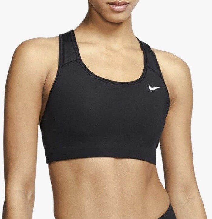 Nike Women’s Sports Bra Medium Support Non Padded BV3630 010 Black Medium New