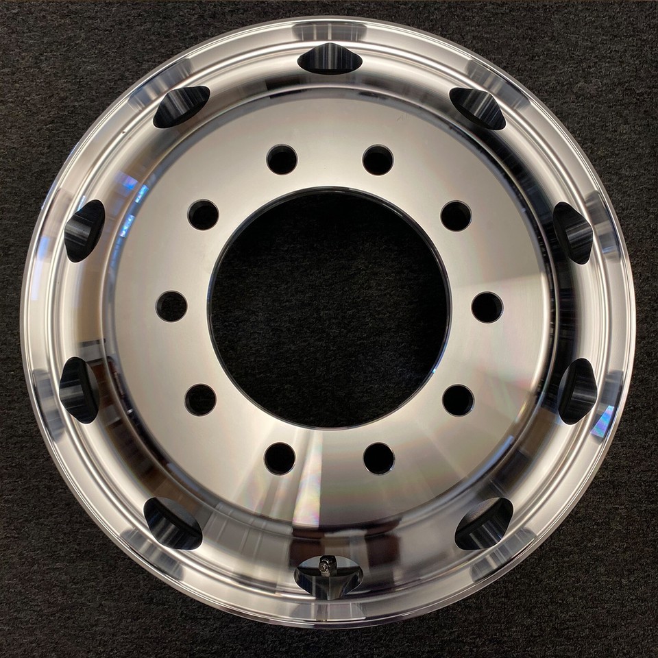 22.5 x 8.25 Aluminum HD Truck Trailer Wheel Rims Hub Alcoa Style Dually ...