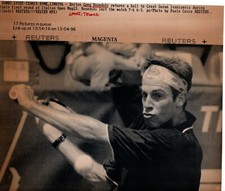 Original Press Wire Photo Tennis Greg Rusedski Rome Italian Open 13.5.1996 (2)