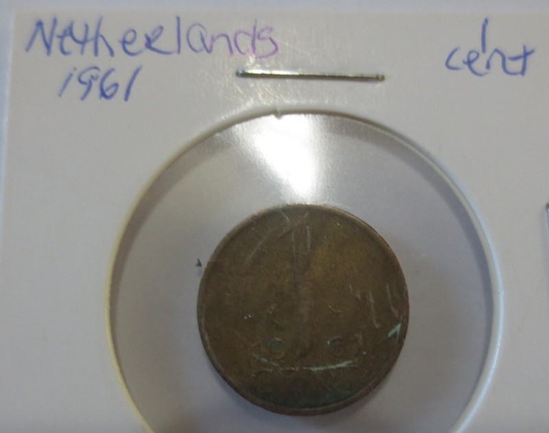 Netherlands 1961   1 Cent Coin