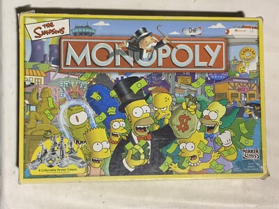 Monopoly Die Simpsons Edition Brettspiel 5 Zinn Spielmarken unvollständig für Ersatzteile
