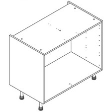 18MM FLAT PACK KITCHEN UNITS -BASE-WALL-CABINET-CARCASS 8MM SOLID BACK-4 COLOURS