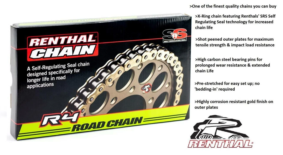 BMW G450X Street 2009 Renthal Gold SRS X-Ring Chain & JT Sprocket Kit - Image 2 of 4