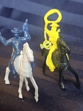Vintage Lido Cowboys And Horses Plastic Figures Lot