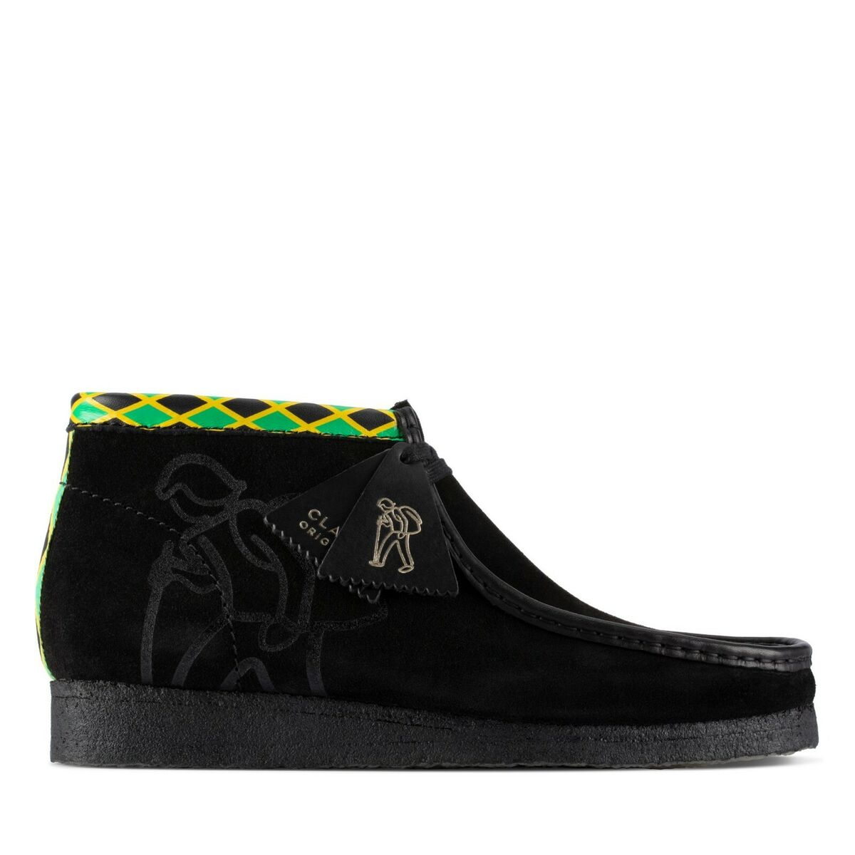 NEW MEN CLARKS ORIGINAL WALLABEE LIMITED EDITION JAMAICA BEE NEW MEN CLARKS ORIGINAL WALLABEE LIMITED EDITION JAMAICA BEE