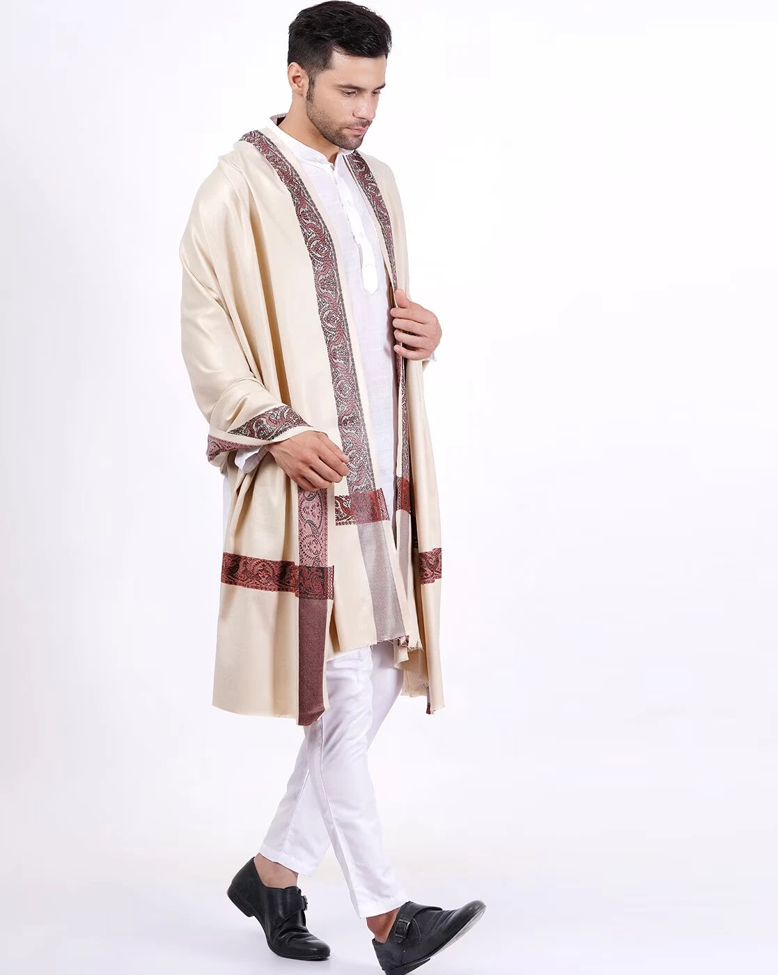Indian Oversize Wedding Shawl Men's Pashmina Wool Paisley Throw Scarf Stole Wrap
Opens in a new wind