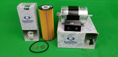 GENUINE SSANGYONG ACTYON 100 SERIES 2.3 L PETROL FILTER PACK (OIL + FUEL FILTER)