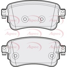 Brake Pads Set For Citroen Spacetourer 1.6 BlueHDI 115 Apec Rear 1617936880