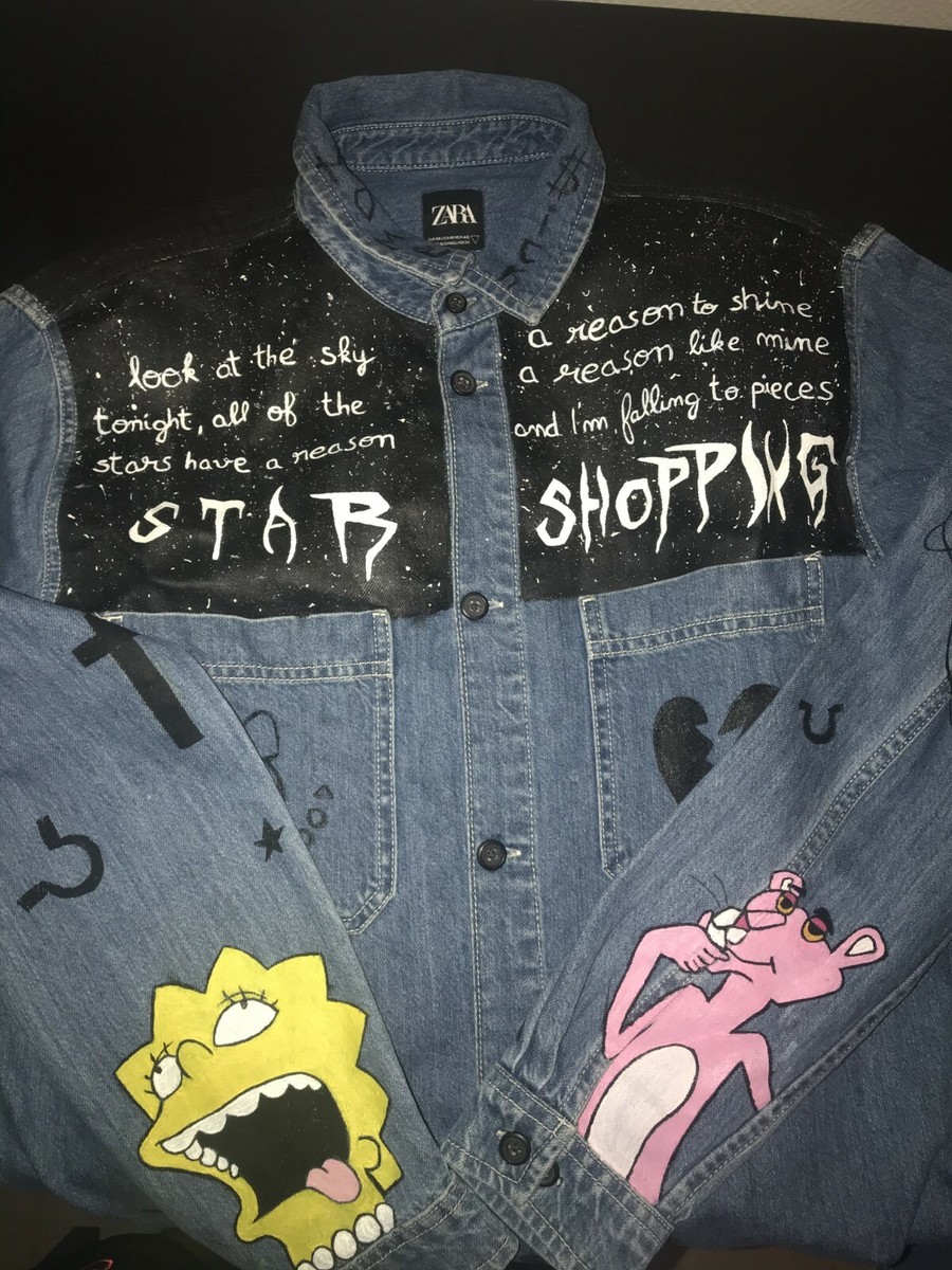 Lil Peep Custom Denim Jacket SIZE M | eBay