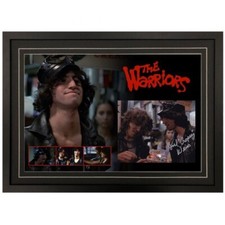 THE WARRIORS JOEL WEISS 'CROSPY' SIGNED FRAMED PHOTO DISPLAY PROOF