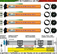 TAPPARELLE ELETTRICHE 40 KG QUATTRO MOTORI 220 V 50 HZ COMANDO SALI SCENDI AUTOM