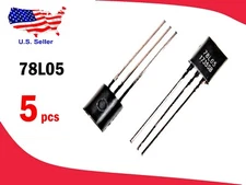78L05 (5 pcs) TO-92 100mA 5V Positive Linear Voltage Regulator - Fast ship.