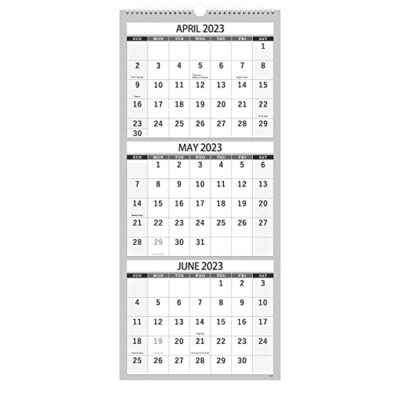 2023-2024 Wall Calendar – Apr.2023 - Jul.2024 3 Month Calendar Vertical...  ... | eBay