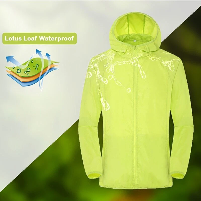 Chaqueta de Senderismo Impermeable Secado Rápido Camping Caza Ropa Protección Solar Exterior Foto 2 de 4