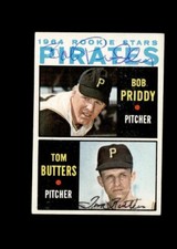 Bob Priddy & Tom Butters 1964 Topps Rookie Stars authentic autographed card