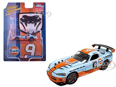 #ad 2008 DODGE VIPER SRT10 #9 quot;GULF OILquot; 1 64 DIECAST BY JOHNNY LIGHTNING JLCP7480 $16.99