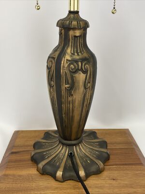 Antique Vtg c1911 Victorian Art Deco Table Lamp Pittsburg Pilabrasgo, Handel Era