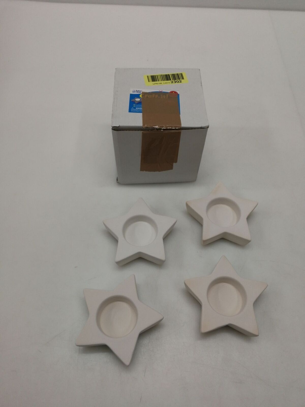 Set Baker Ross AV837 con 4 diversi candelabri in ceramica